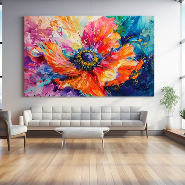 Peinture Fleur Abstraite